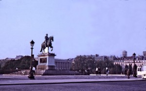 Le Vert Galant, Henri IV, on le Pont-Neuf. Henri de Navarre was said to have had many gallant adventures into his old age.