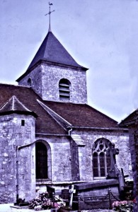 The beautiful little church at Colombay-les-deux-églises.