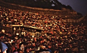 A jazz concert with Dizzy Gillespie at l'Amphithéâtre de Vienne, a well restored Roman amphithéâtre