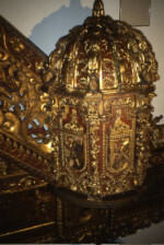 Gold-coverd stairway in Jujuy Cathedral sj79_43a044-a-500