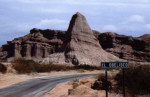Quebrada de Cafayate - El Obelisco. Wind eroded rock