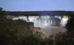 The fabulous Iguazu waterfalls seen from from the Brazilian side.
