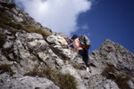 Siv has begun the climbing. Renate is most likely ahead of her. sj91_46b037-a-B-550
